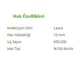 Laura 7613 Bakır Halı