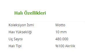 Motto 7649 Gri Halı