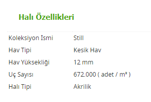 Still Roya 06506 O12 Kiremit Halı