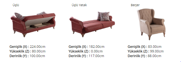 İndigo Koltuk Takımı