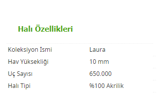 Laura 7503 Mavi Halı