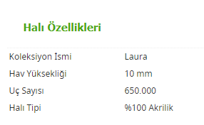 Laura 7498 Mavi Halı